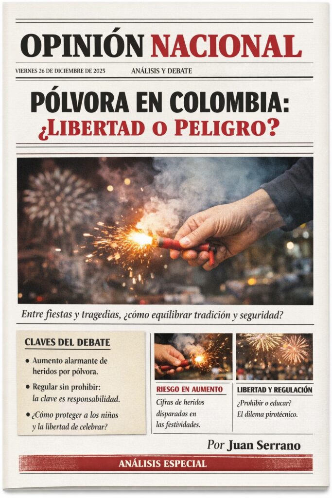 Pólvora en Colombia. Libertad con Responsabilidad