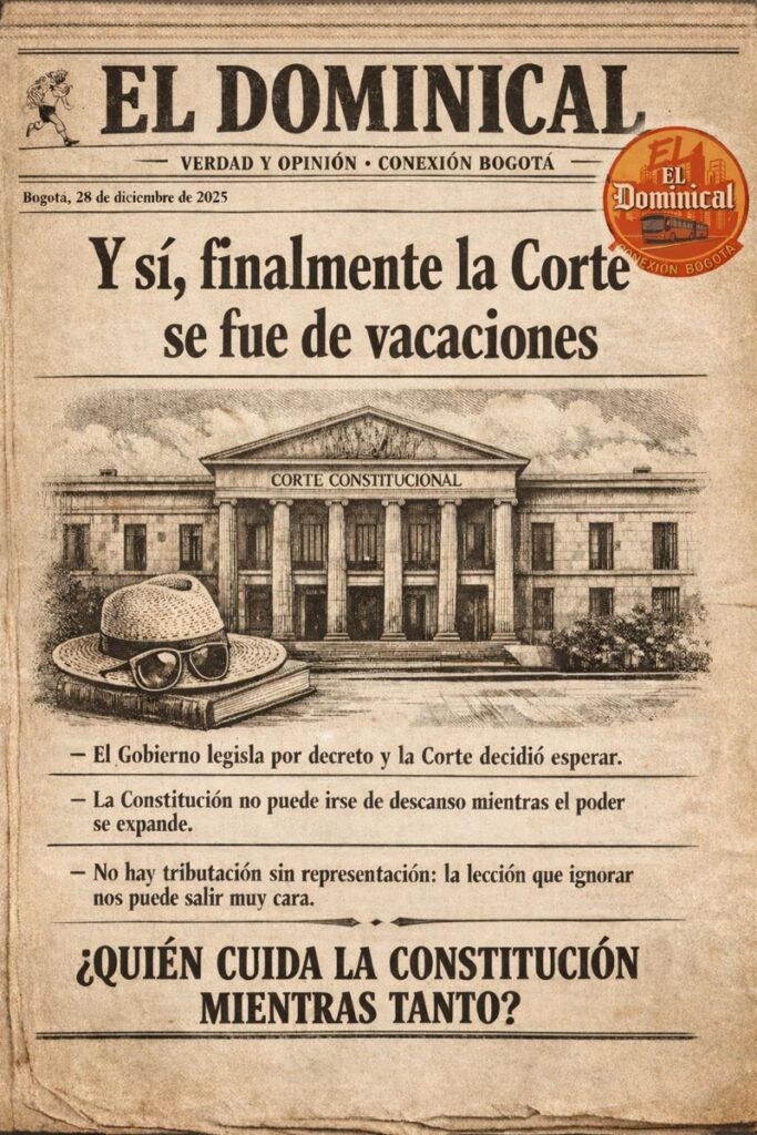 Y sí, finalmente la Corte se fue de vacaciones